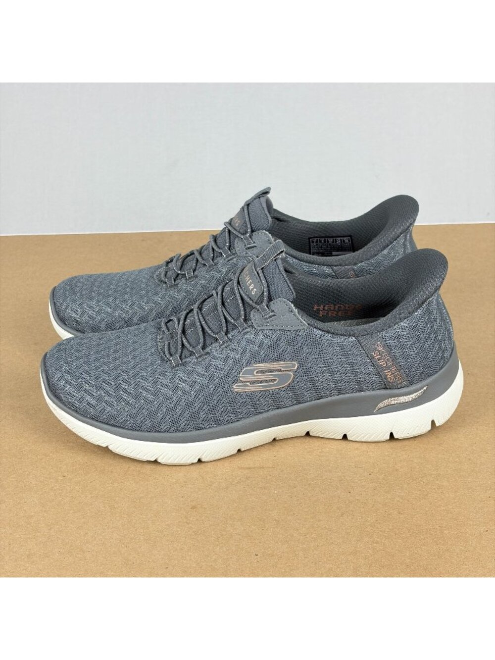 Skechers Slip-Ins Arch Fit Day Dreamer Shoes Womens 7 Gray Memory Foam Sneakers